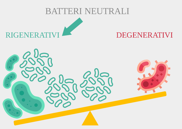 dominanza di microrganismi rigenrativi